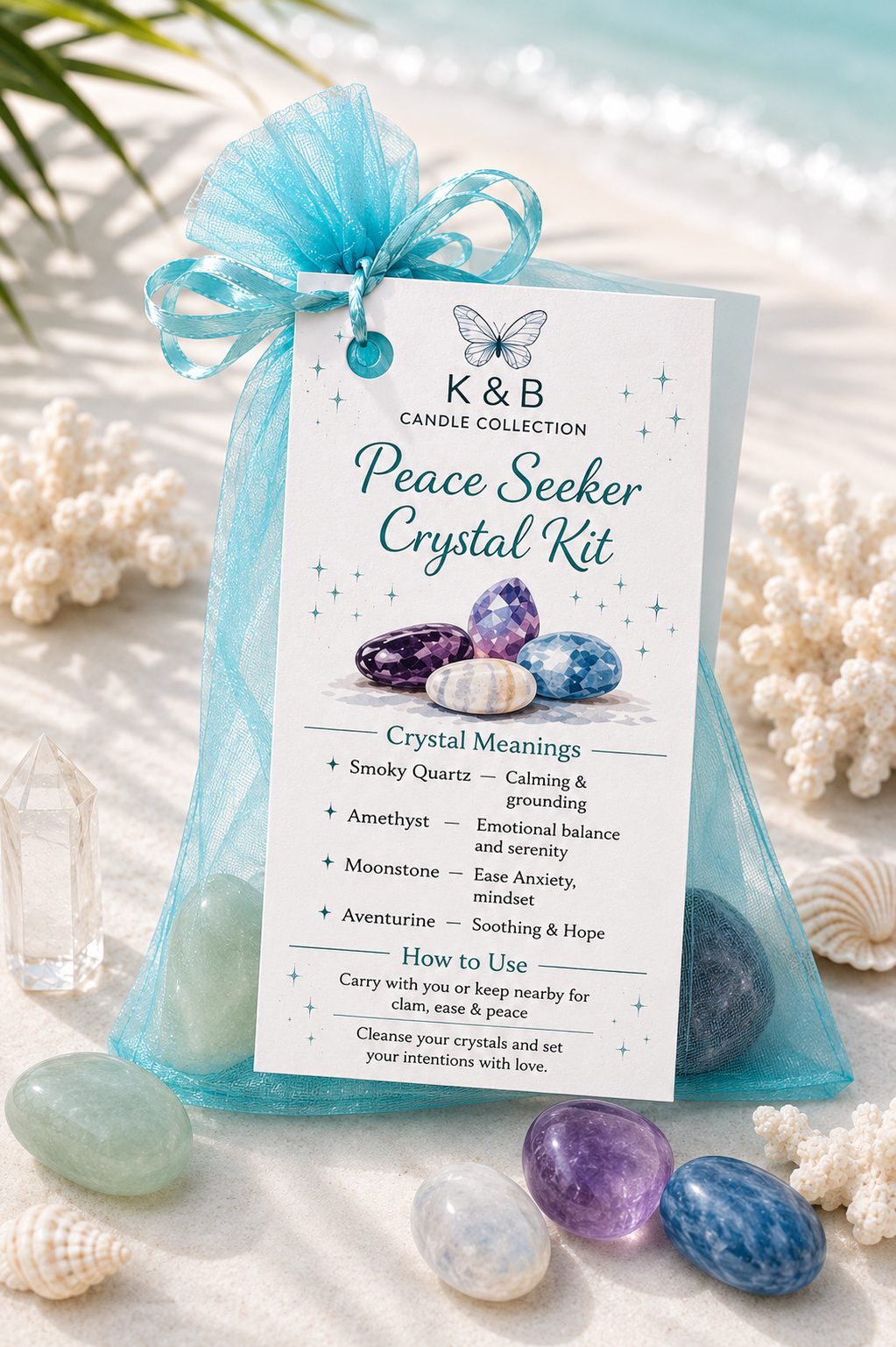 🌊 Peace Seeker Crystal Kit