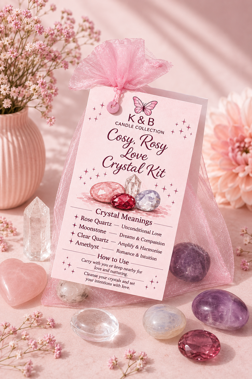 💗 Cosy, Rosy Love Crystal Kit